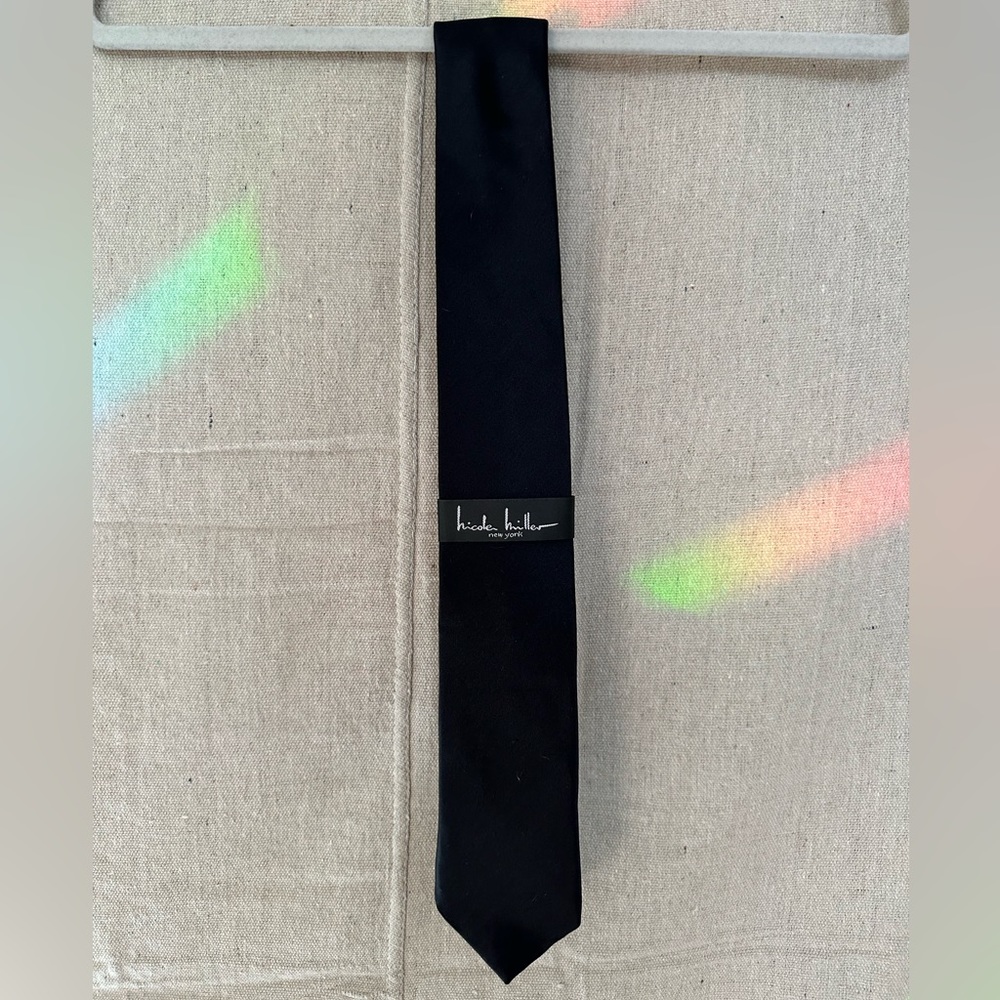Nicole Miller Brand - Men’s Black Silk Tie